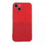 Fusion Accessories Fusion Card Case silikoninis dėklas skirtas Samsung A536 Galaxy A53 5G raudona
