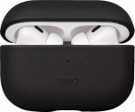 UNIQ dėklas Terra AirPods Pro 2 gen.Genuine Leather (2022/2023) juodos spalvos