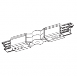 Zevercsslr Lanksti jungtis XTS24-2 bėgeliams GLOBAL Trac Pro, juoda, be užmaitinimo galimybės