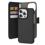 SBS Puro Wallet Detachable MagSafe 2in1 PU Leather with Flap and Wallet Apple iPhone 15 Pro Max - dėklas telefonui juodos spalvos