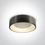 Lubinis &scaron;viestuvas 32W LED plafonas, juodu korpusu, 3000K, 62132N/MG/W