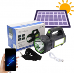 Žibintuvėlis-power bankas-signalizatorius/ su saulės elementu
