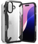 Dėklas Ringke Fusion X Apple iPhone 16 Case - juodos spalvos