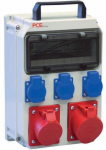 PCE 90EKO002 ECOLINE ne&scaron;iojamas skirstomasis skydas 2x32A/5P 3GS be IP44 apsaugos 90EKO002