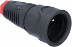 PCE ne&scaron;iojamas guminis lizdas 16A 2P+Z 230V IP20 TAURUS2 2410-srw