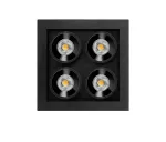 5,6W LED įleidžiamas &scaron;viestuvas Juodas FOSTER MICRO, juodas, 4000K, DALI