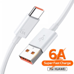 Huawei Super Charge 6A | 66W duomenų kabelis 1m baltas (OEM)