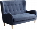 Customform Sofa, TOPIC WOOD, 88x162 cm, Deep Sea