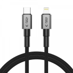 Tech-Protect UltraBoost DNA USB-C / Lightning PD27W/3A laidas 100 cm - pilka
