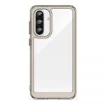 Hurtel Outer Space Samsung Galaxy A36 Cover with Flexible Frame - Semi-dėklas telefonui skaidrus, dėklas telefonui juodos spalvos