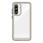 Hurtel Outer Space Samsung Galaxy A36 Cover with Flexible Frame &ndash; Semi-dėklas telefonui skaidrus, dėklas telefonui juodos spalvos