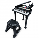 Bachmann Vaiki&scaron;kas elektroninis pianinas su kėdute ir mikrofonu 37 klavi&scaron;ai, juodas