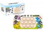 Lean Toys Pop It žaidimo konsolė su dinozaurų tema, 4 žaidimo režimai