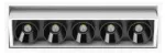 10,5W LED įleidžiamas &scaron;viestuvas Juodas FOSTER TILT 5, juodos ir baltos sp., 2700K