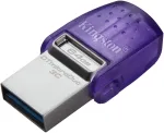 Kingston Technology Kingston DataTraveler microDuo 3C 64GB USB 3.2 Gen 1 / USB-C USB stick Lilla S&Atilde;&cedil;lv