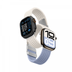 Set of 2 AmazingThing Blend Band skirta Apple Watch 45/46/49mm - Space mėlynos spalvos/Stellar