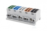 Pozostali Spaustuvas HLK F-ELEKTRO F2.0387 5x100A-2 (1x25,1x16/1x25,1x16) 3L+N+PE Al/Cu IP20
