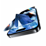 Benks apsauginis stiklas Glass Warrior Sapphire Coating (LS65) skirtas Apple iPhone 16 Pro Max juodos spalvos (Thin Edge)