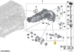 Originalus BMW E60N E61N E81 E82 E83N įsiurbimo kolektorius AGR vamzdis OEM 11617806995