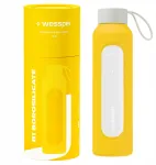 Gertuvė Wessper Stiklinis butelis Wessper B1 borosilikatinis 500 ml Sun (WES260-500-YL-NEW)
