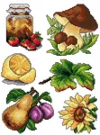 Crafting Spark Siuvinėjimo kryželiu rinkinys &bdquo;Rudens dovanos&ldquo;, 14 ct plastikinė kanva
