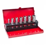 Metalo grąžtai, 6 vnt. rinkinys, 14-24 mm, metalo apdirbimo grąžtų rinkinys, pramoniniai grąžtai
