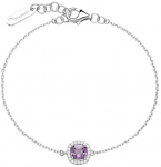 Brosway Sidabrinė apyrankė su kubiniu cirkoniu &bdquo;Fancy Magic Violetinė FMP123&ldquo;