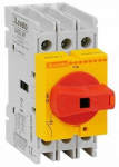 Lovato Electric 3P 40A jungiklio skyriklis, geltona/raudona rankenėlė, GA040ARY