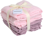 Mininor Global Aps Mininor Global - Organic Muslin Cloth - 6pcs Rose/Heath flower (10264)