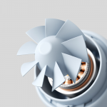 Ventiliatorius Jisulife Stroller Fan 4 5000mAh Mini Fan for Stroller with Metal Clip - Mėlyna