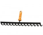 FISKARS GRĖBLYS DIRVAI 14 DANTŲ, METALINIS, GALVUTĖ ONECLICK SISTEMAI