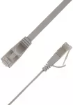 LinkIT Płaski kabelis sieciowy RJ-45, Cat.6a, U/FTP, PVC, pilka, 2.5 m (STP-FL6A-00250-GY)