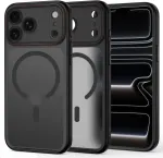 Tech-Protect MagCam MagSafe dėklas iPhone 18 Pro Max / 17 Pro Max - matinis juodas ir raudonas