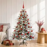 Dirbtinė kalėdinė eglutė su rutuliuku 120 cm 150 LED