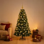 Dirbtinė Kalėdų eglutė su burbulais 120 cm 150 LED &Scaron;ilta balta