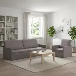 Sofa Sofos komplektas 2 vnt. Taupe Audinys