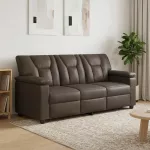 Sofa Pilka 191 x 85 x 93 cm Dirbtinė oda