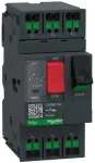 Schneider Variklio jungiklis TeSys Deca 3P AC-3/AC-3e 4&ndash;6,3 A termomagnetinis snap-in gnybtai su mygtuku (GV2ME10A)