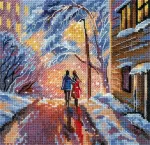 MP Studia Siuvinėjimo kryželiu rinkinys &bdquo;Kelyje namo&ldquo; 14&times;14 cm