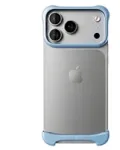 Arc Pulse &ndash; aliuminis apsauginis dėklas iPhone 18 Pro, matinis &scaron;viesiai mėlynas (ARC-AP-AL-MLB-APL-IP-18-PRO)