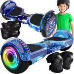 Gordon Juodas riedis su bluetooth ir LED 6.5 Colių