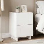 &Scaron;alia lovos spintelė Balta 33,5 x 34,5 x 50 cm Apdirbta mediena