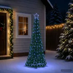 LED blizganti kalėdinė eglutė su smeigtuku EKENAS 180 cm