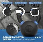 Yes4all dengtas milteliniu būdu ketinis kettlebell svarelis 4-32 kg sūpuoklių &scaron;tangos kamuolio svoris