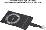 Usb c qi belaidis įkroviklis, qi imtuvas usb c, type c belaidžio įkroviklio imtuvas, skirtas galaxy a51/a20e/a20, pixel 2 ir kitiems type c mobiliesiems telefonams (type-c)