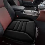 Kingphenix automobilinė sėdynės pagalvėlė su 3,0 cm komforti&scaron;ka atminties putų sėdynės pagalvėle automobiliui ir biuro kėdei - juoda