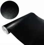 Dekoratyvinė lipni plėvelė juoda oda baldams sienoms spintelėms 90cm