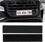 Jnnj 2 vnt. velcro numerio laikiklių rinkinys, berėmis, motociklo numerio laikiklis, berėmis, nematomas numerio laikiklis su velcro, numerio laikiklis bet kuriam automobiliui