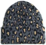 Megzta kepurė su leopardo ra&scaron;tu žieminė megzta kepurė su leopardo ra&scaron;tu vilnonė kepurė moteri&scaron;ka žieminė kepurė &scaron;ilta kepurė gyvūnų ra&scaron;to leopardo kepurė gyvūnų ra&scaron;to kepurė slidinėjimo kepurė moterims vyrams lauko jojimui