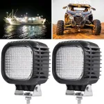 2x Led darbinis žibintas 12v 24v 48w halogeninis prožektorius traktoriaus žibintai